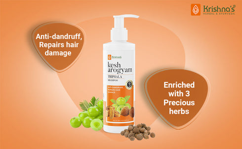 Krishna'S Herbal & Ayurveda Kesharogyam Triphala Anti-Dandruff Shampoo